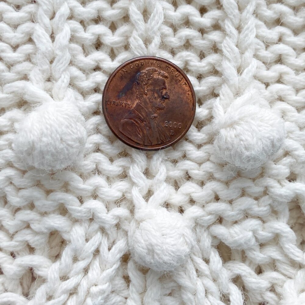 Vintage Bobbled Cotton Sweater by Design Zone Two 1989 - Picture 11 of 11